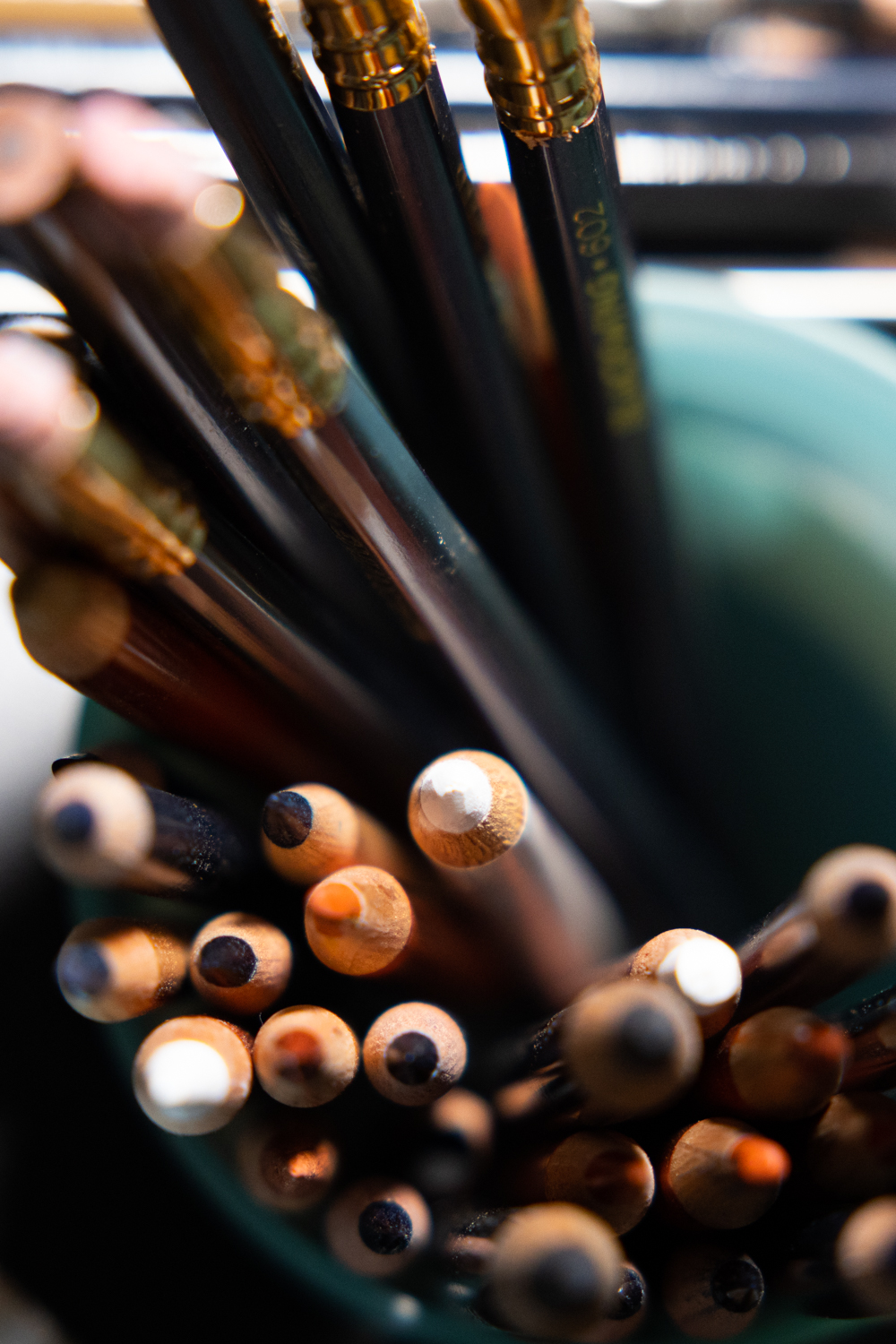 Stacked sketchbooks, pencils, and drawing tools on a studio worktable for an article about affiliate programs for artists