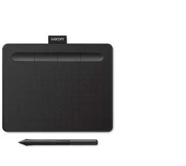Black Wacom Intuos Small pen tablet with its pen
