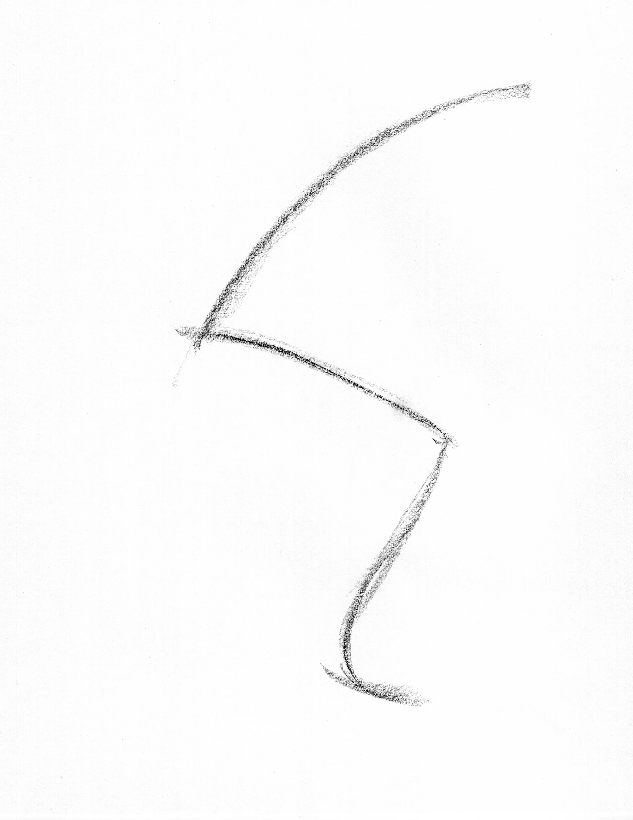line of action gesture drawing example compressed spring zigzag rhythm