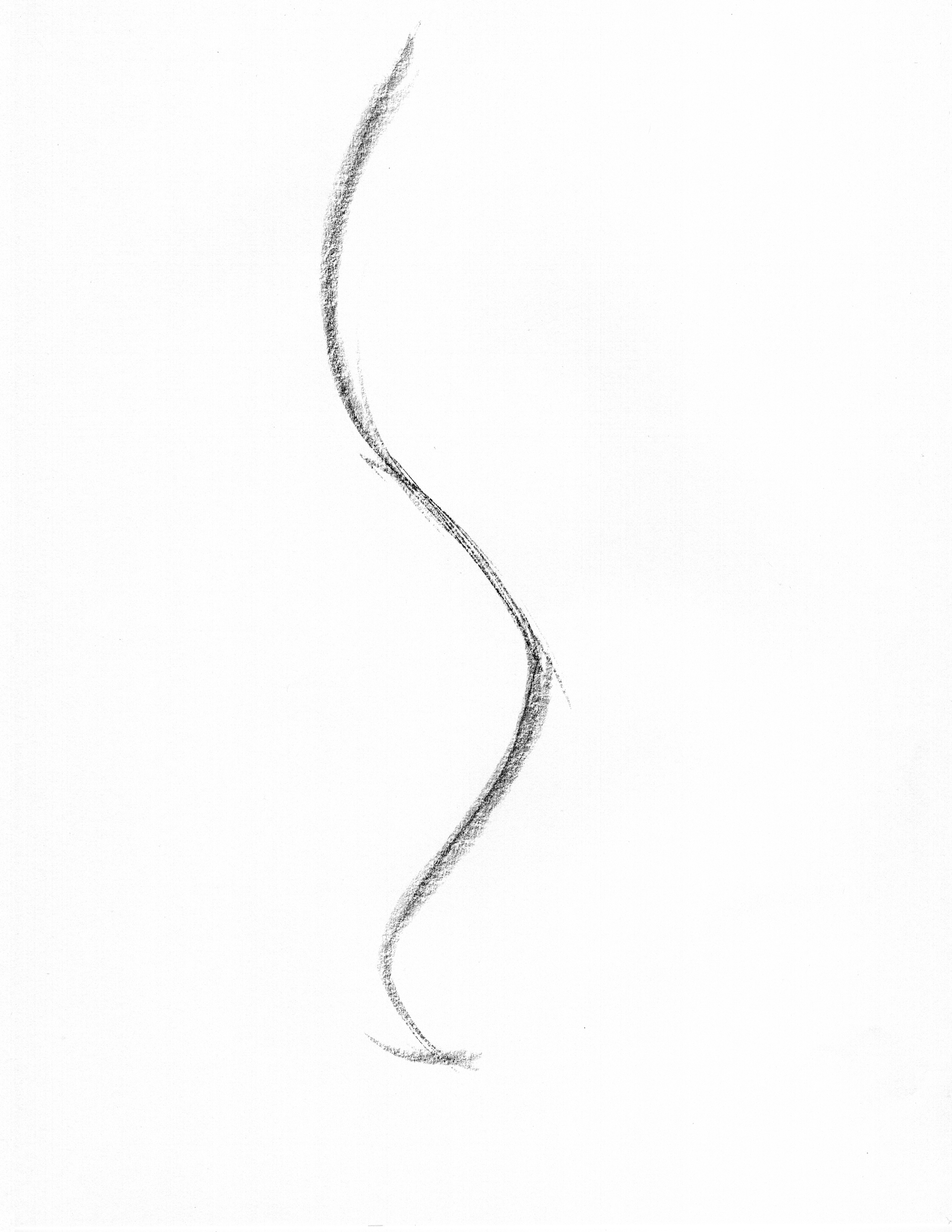 line of action gesture drawing example head to foot balance alignment